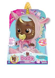 第6代14寸火独角兽搪胶哭泣娃娃带四声音乐cry Babies-Tutti Fritti动物系列带流眼泪功能，带吸水奶瓶，带奶嘴 - OBL960827