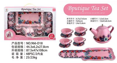 过家家马口铁纯色古典花茶具 - OBL963222