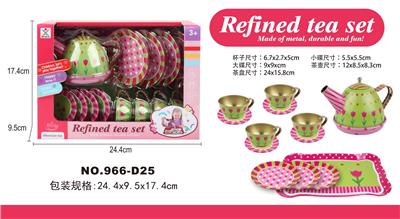 过家家马口铁玫瑰花茶具 - OBL963229