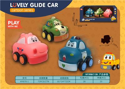 搪胶公仔卡通车 - OBL963345