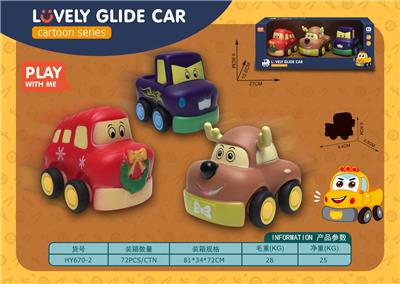 搪胶公仔卡通车 - OBL963346