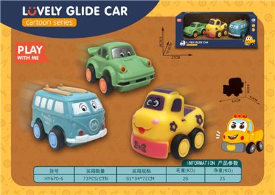 搪胶公仔卡通车 - OBL963350