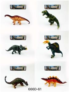 搪塑恐龙六款混装 - OBL965273