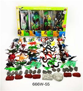 昆虫 蜥蜴 蛇 鸟 混装 - OBL965782