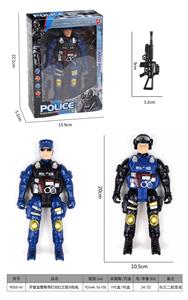 警察带灯光红兰双闪包电 - OBL968036