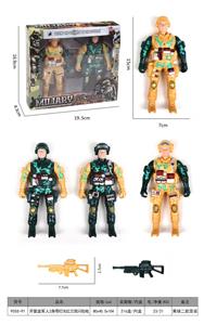 军人2身带灯光红兰双闪包电 - OBL968048