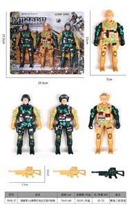 军人3身带灯光红兰双闪包电 - OBL968057