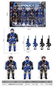 警察4身带灯光红兰双闪包电 - OBL968064
