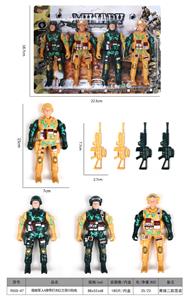 军人4身带灯光红兰双闪包电 - OBL968067