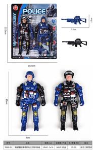 警察2身带灯光红兰双闪包电 - OBL968075