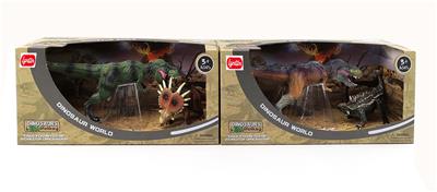 仿真行走霸王龙+小恐
龙套装（2款混） - OBL970700