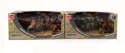 仿真行走霸王龙+小恐
龙套装（2款混） - OBL970701