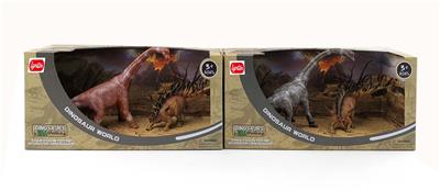 仿真腕龙+小恐龙套装
（2款混） - OBL970704