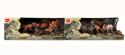 仿真3只小恐龙套装（
2款混） - OBL970716