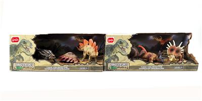 仿真2只恐龙+尸体套装
（2款混） - OBL970719