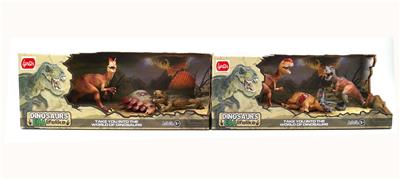 仿真2只恐龙+尸体套装
（2款混） - OBL970721