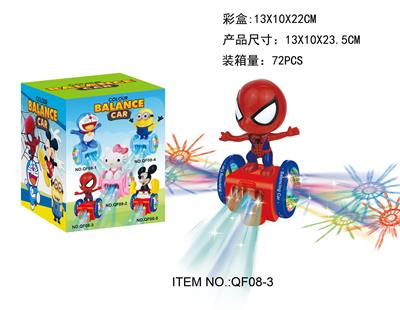 电动万向灯光音乐蜘蛛侠 - OBL972204