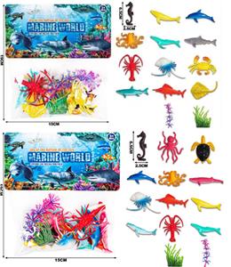 14pcs2.5寸 海洋动物套装 - OBL974075