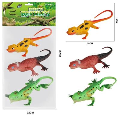 10寸 3PCS 蜥蜴昆虫套装 - OBL974083
