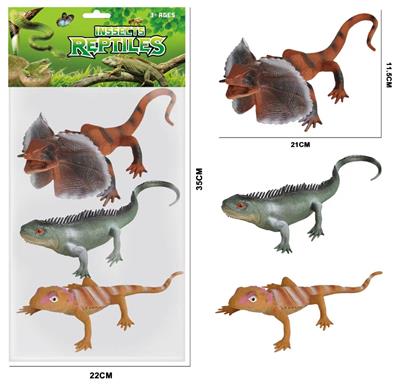 10寸 3PCS 蜥蜴昆虫套装 - OBL974084