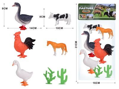 7pcs农场动物套装
3只6.5寸农场动物+2只4寸农场动物+2树 - OBL974102