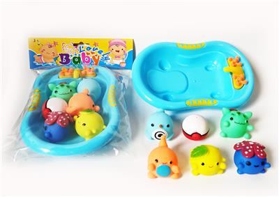 6只搪胶动物带哨子 - OBL975067