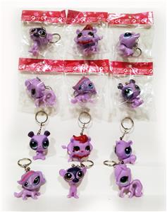 1只搪塑动物钥匙扣7款可混装 - OBL975078