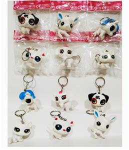 1只搪塑动物钥匙扣7款可混装 - OBL975080