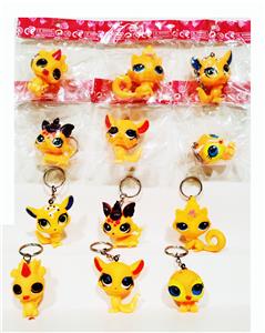 1只搪塑动物钥匙扣7款可混装 - OBL975081