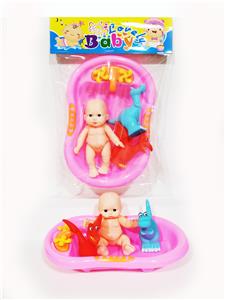 1只表情娃2只搪胶恐龙1个泳池 - OBL975091