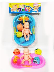 1只表情娃3只搪胶Q宠1个泳池 - OBL975097