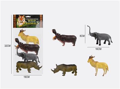 6.5寸野生动物4只装 - OBL976789