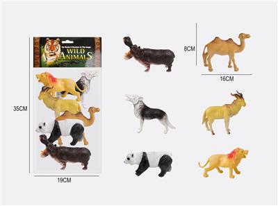 6.5寸野生动物6只装 - OBL976799