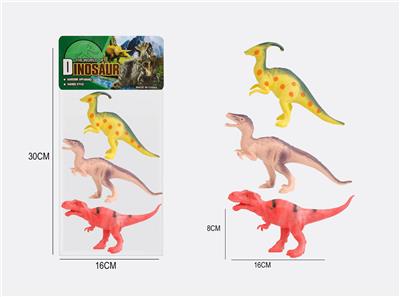 7寸恐龙3只动物套装 - OBL976812