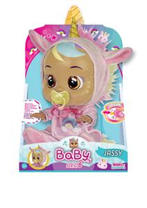 14寸火独角兽搪胶哭泣娃娃带四声音乐cry Babies-Tutti Fritti动物系列带流眼泪功能，带吸水奶瓶，带奶嘴 - OBL977188