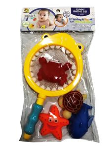 鲨鱼网捞配搪塑动物四只庄 - OBL978297