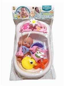 喷水浴盆配搪胶动物 - OBL978300