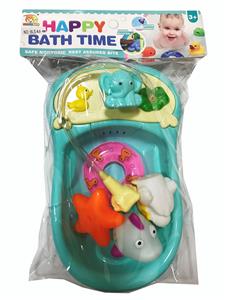 喷水浴盆配搪胶动物 - OBL978302