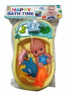 喷水浴盆配搪胶动物 - OBL978303