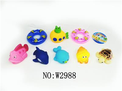 搪塑动物配游泳圈 - OBL978404