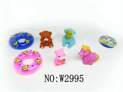 搪塑动物配游泳圈 - OBL978406
