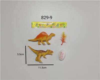 2款恐龙配红松草和恐龙蛋 - OBL979950