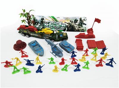 惯性拖头军事套装 36PCS - OBL981808