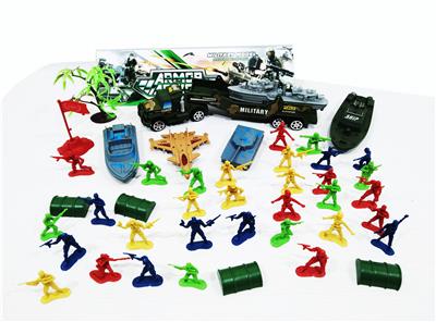 惯性拖头军事套装 44PCS - OBL981811