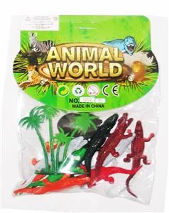 3寸鳄鱼(配石头、树) - OBL982751