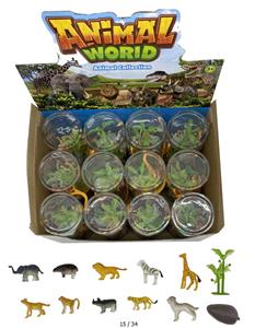 2寸野生动物(配石头、树) - OBL982778