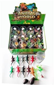 2寸鳄鱼(配石头、树) - OBL982785