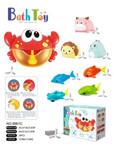 浴室戏水吐泡泡螃蟹套装（8件套） - OBL983326