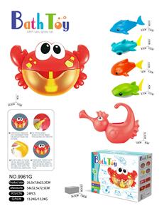 浴室戏水吐泡泡螃蟹套装（6件套） - OBL983330