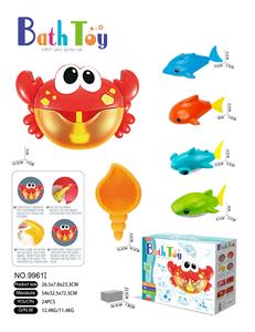 浴室戏水吐泡泡螃蟹套装（6件套） - OBL983332